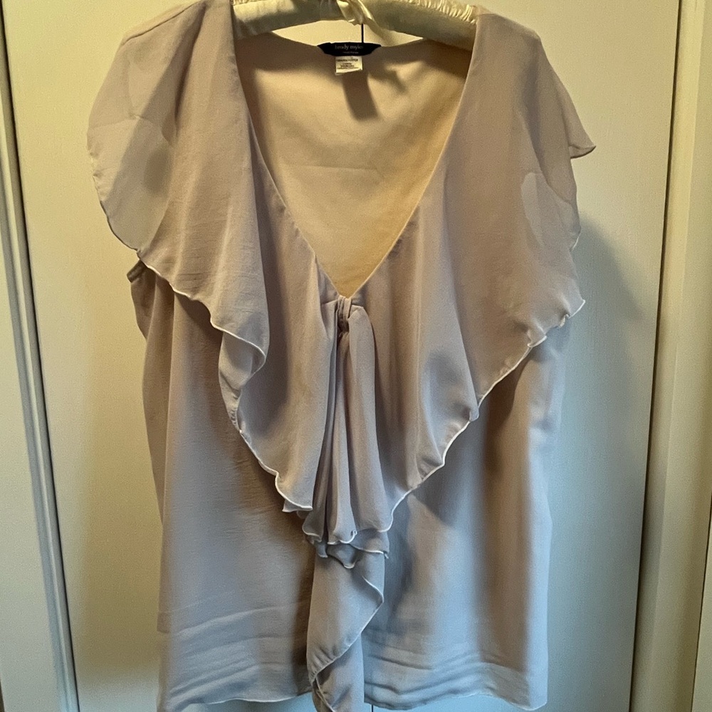Brody Myles Romantic Sleeveless Top 1X